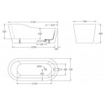 Ванна акриловая Belbagno BB65